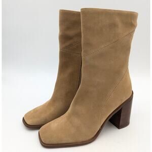 Franco Sarto Tan Heeled Boots
